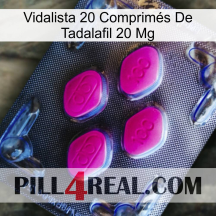 Vidalista 20 Comprimés De Tadalafil 20 Mg 02
